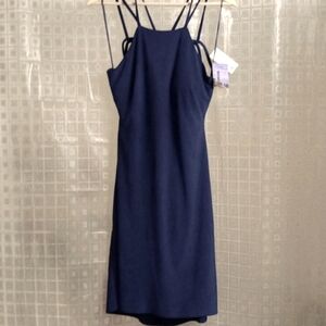 Brand New Formal Electric Blue Spaghetti Strap Dress